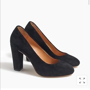 J. Crew Olive Suede Pumps